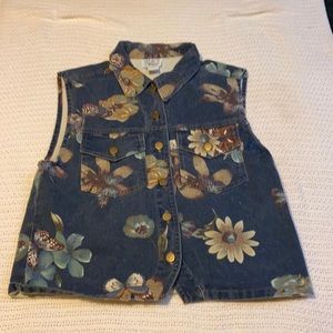 Venice Blues denim vest, size small